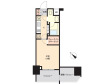 パークリュクス東麻布mono の間取り図画像