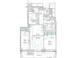 ザ・パークハウス晴海タワーズティアロレジデンスの間取り図画像