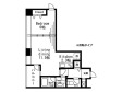レジディアタワー麻布十番の間取り図画像