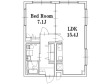 Bark Lane武蔵小山の間取り図画像