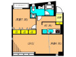 DENFLAT南平台の間取り図画像