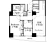 河田町ガーデン1号棟の間取り図画像