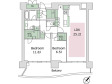 HARUMI FLAG SEA VILLAGE C棟の間取り図画像